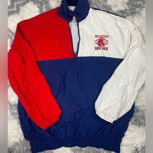 Vintage DeLong Genuine Merchandise Boston Red Sox Pullover Mens Sz Large Red